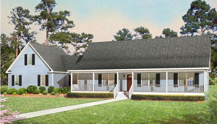 Tidewater Ranch style modular home in Hampton Roads, VA