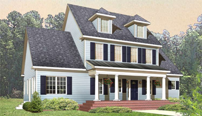 Tidewater Custom - The Logan two-story traditional style modular home in Windsor, VA
