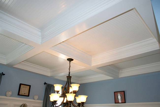 Tidewater Custom Modular Homes - Coffered Ceiling - Suffolk, VA